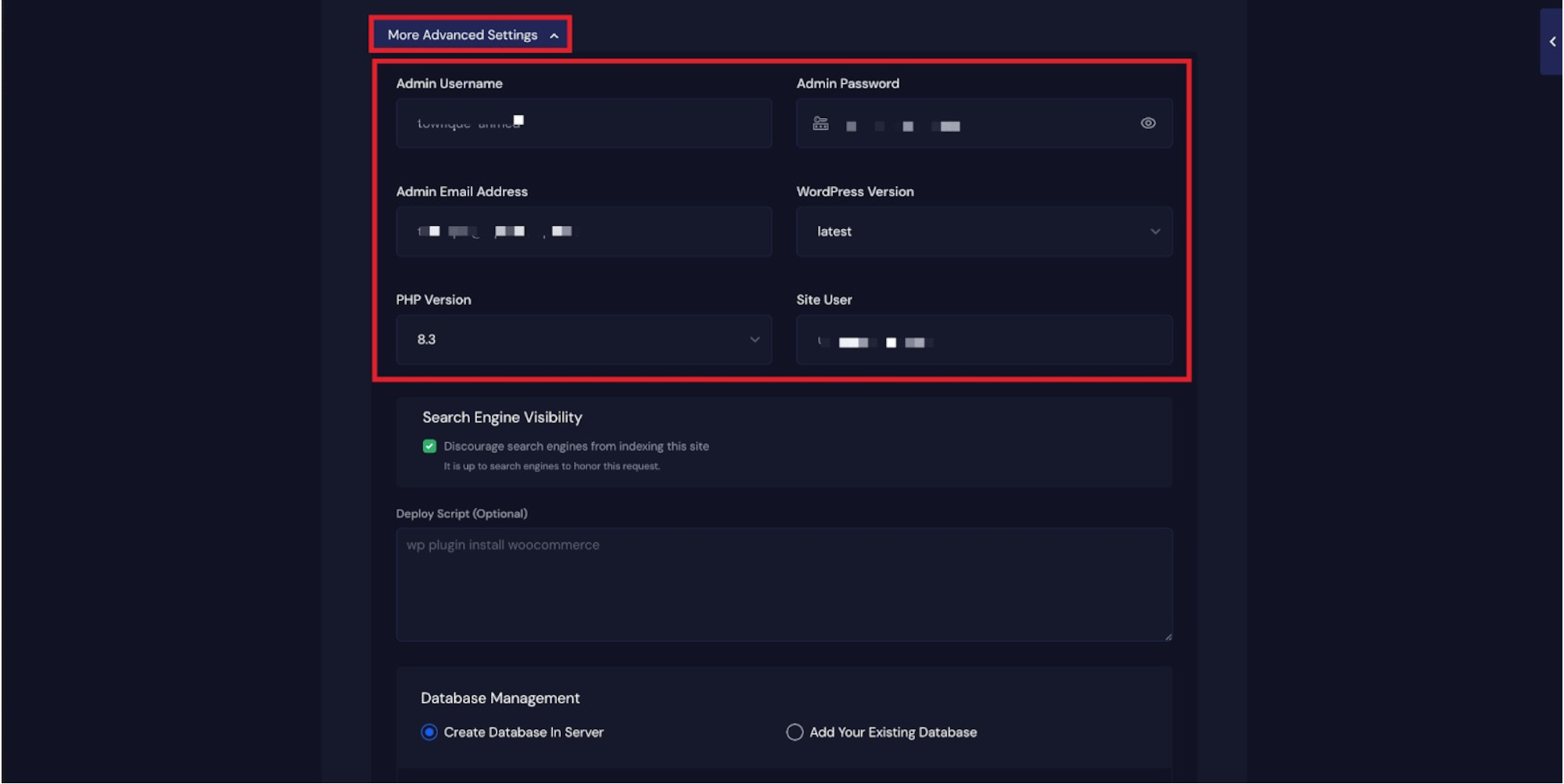 Step 7: Configure Advanced Settings